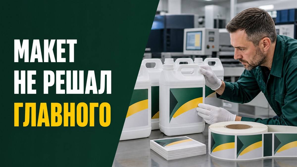 Проверка этикеток для 5-литровых пластиковых канистр