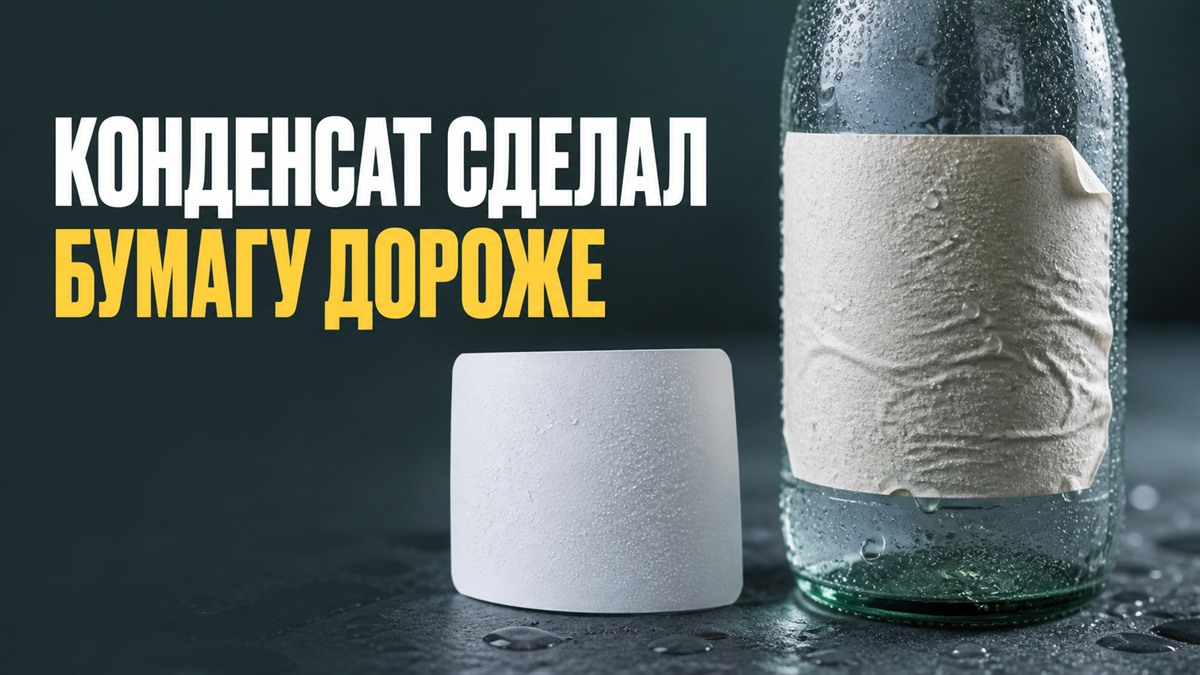Бумажная этикетка на холодной бутылке деформировалась от конденсата