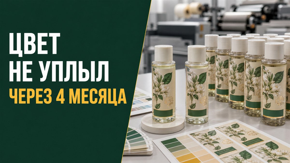 Повтор этикеток через четыре месяца сохранил цвет линейки