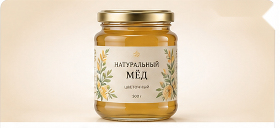 Этикетка на банке мёда